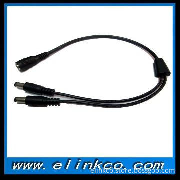 5.5*2.5mm 12v 1 to 2 dc power cable cord
